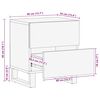 vidaXL Κομοδίνο 40 x 34 x 46 εκ. από Μασίφ Ξύλο Ακακίας