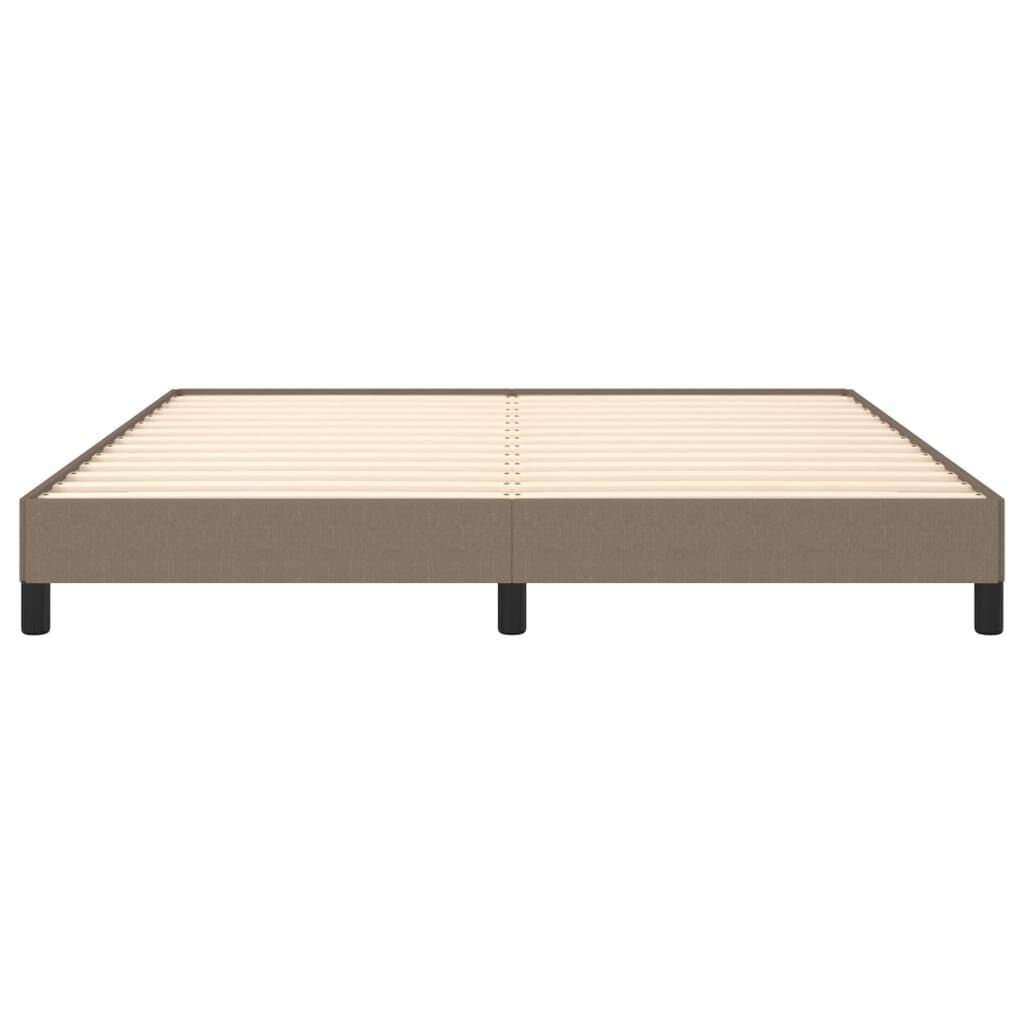 vidaXL Σκελετός Κρεβατιού Χωρίς Στρώμα Taupe 160x200 εκ. Υφασμάτινο