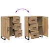 vidaXL Highboard &mu;&epsilon; &sigma;&upsilon;&rho;&tau;ά&rho;&iota; 2 pcs Artisan Oak 69,5 x 34 x 180 &epsilon;&kappa;.