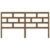 vidaXL Κεφαλάρι κρεβατιού Καφέ 186x4x100 εκ. από Μασίφ Ξύλο Πεύκου