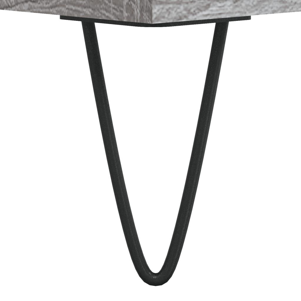 vidaXL Γραφείο Γκρι Sonoma 140 x 50 x 75 εκ. από Επεξεργασμένο Ξύλο