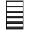 vidaXL Βιβλιοθήκη/Διαχωριστικό Χώρου Μαύρο 100x30x167,5 εκ Ξύλο Πεύκου
