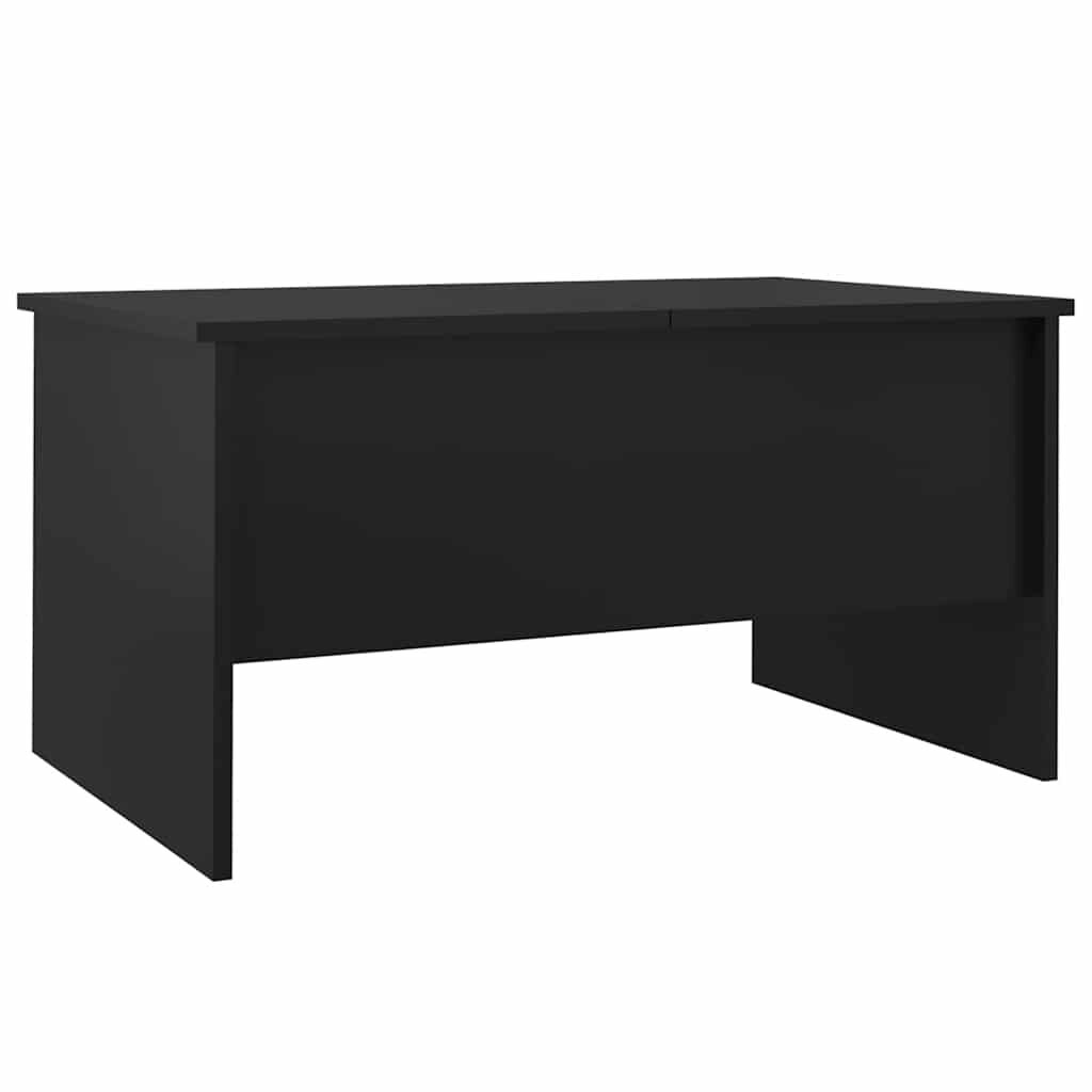 vidaXL Τραπεζάκι Σαλονιού Μαύρο 80x50x42,5εκ. Επεξεργασμένο Ξύλο