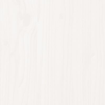 vidaXL Ζαρντινιέρα Παγκάκι Λευκό 180x36x63 εκ. από Μασίφ Ξύλο Πεύκου