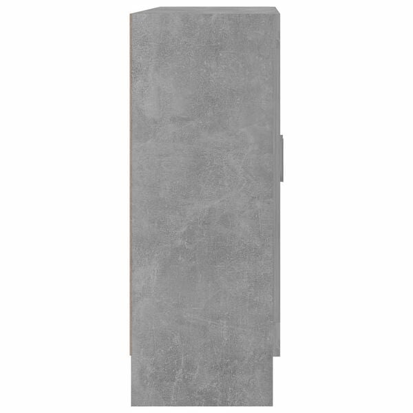 vidaXL Βιτρίνα Γκρι του Σκυροδέματος 82,5 x 30,5 x 80 εκ. Επεξ. Ξύλο