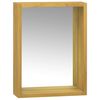 vidaXL Ντουλάπι Καθρέφτη 30 x 10 x 40 εκ. από Μασίφ Ξύλο Teak