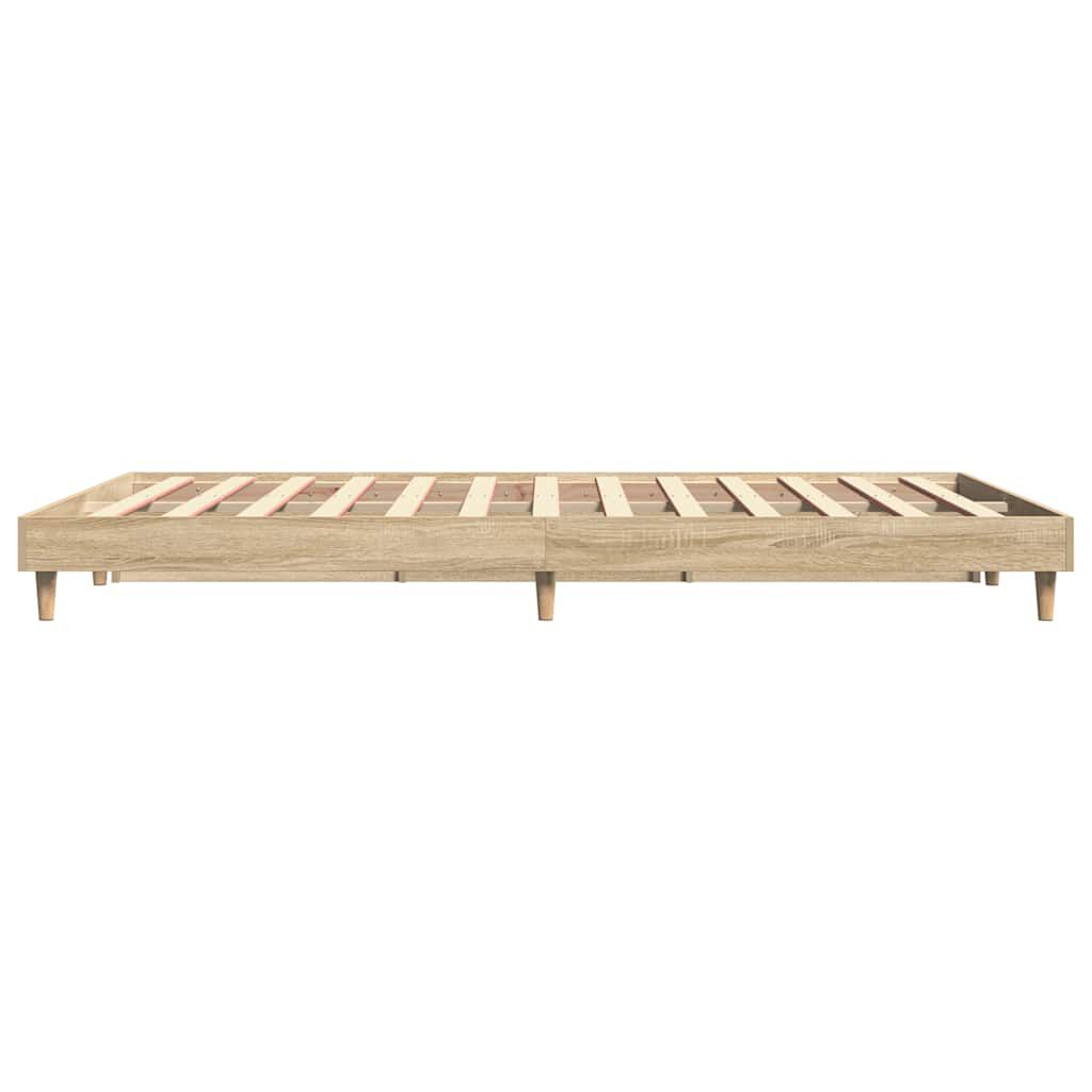 vidaXL Πλαίσιο Κρεβατιού Χωρ. Στρώμα Sonoma Δρυς 140x200εκ. Επ. Ξύλο