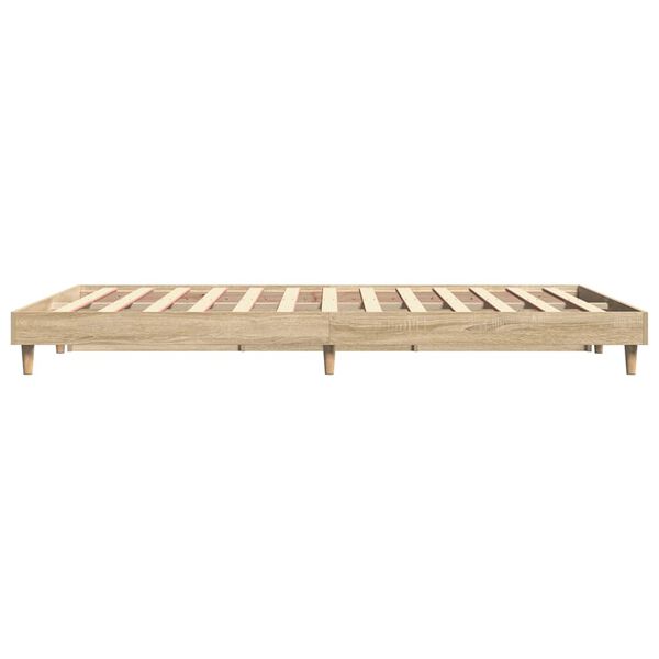 vidaXL Πλαίσιο Κρεβατιού Χωρ. Στρώμα Sonoma Δρυς 140x200εκ. Επ. Ξύλο