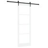 vidaXL Ολισθητή Πόρτα Λευκό 83 x 232 εκ. Ξύλο και μέταλλο