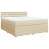 vidaXL &Kappa;&rho;&epsilon;&beta;ά&tau;&iota; Boxspring &mu;&epsilon; &Sigma;&tau;&rho;ώ&mu;&alpha; &Kappa;&rho;&epsilon;&mu; 180x200 &epsilon;&kappa;. &Upsilon;&phi;&alpha;&sigma;&mu;ά&tau;&iota;&nu;&omicron;