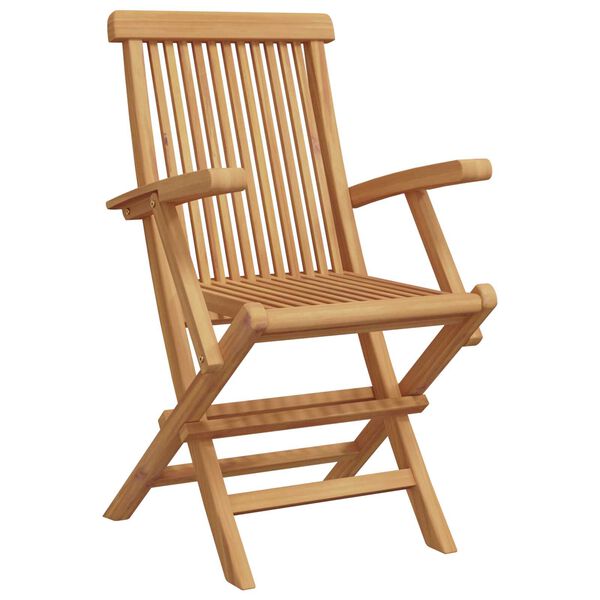 vidaXL Σετ Τραπεζαρίας Κήπου 2 pcs Καφέ Μασίφ ξύλο teak