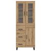 vidaXL Highboard &mu;&epsilon; &sigma;&upsilon;&rho;&tau;ά&rho;&iota; 2 pcs Artisan Oak &Epsilon;&pi;&epsilon;&xi;&epsilon;&rho;&gamma;&alpha;&sigma;&mu;έ&nu;&omicron; &xi;ύ&lambda;&omicron;