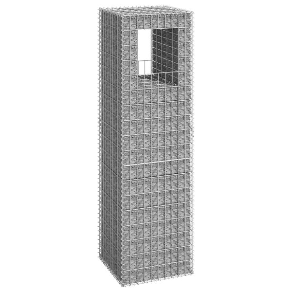 vidaXL Συρματοκιβώτιο Στύλος 50 x 50 x 180 εκ. Σιδερένιο