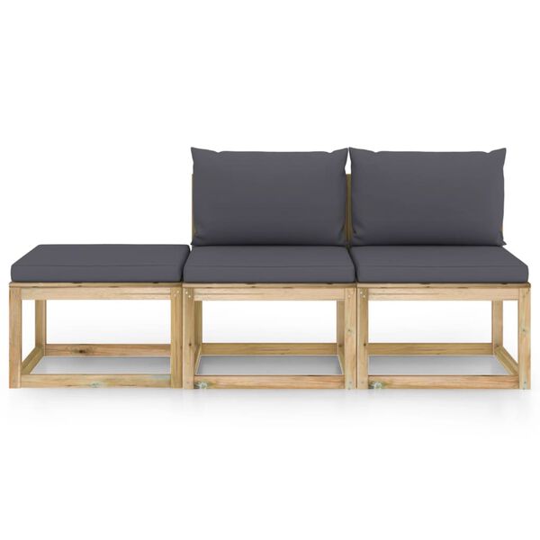 vidaXL &Sigma;&alpha;&lambda;ό&nu;&iota; &Kappa;ή&pi;&omicron;&upsilon; &Sigma;&epsilon;&tau; 3 &tau;&epsilon;&mu;. &mu;&epsilon; &Alpha;&nu;&theta;&rho;&alpha;&kappa;ί &Mu;&alpha;&xi;&iota;&lambda;ά&rho;&iota;&alpha;