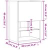 vidaXL Έπιπλο Τηλεόρασης με LED Sonoma Δρυς 40,5x30x60 εκ.