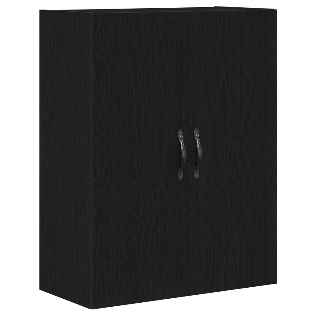 vidaXL Υψηλή Βαθμίδα Μαύρο Δρυς 69,5x34x180 εκ Επεξεργασμένο Ξύλο