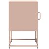 vidaXL Κομοδίνο ροζ 36x39x60,5 cm από χάλυβα ψυχρής έλασης