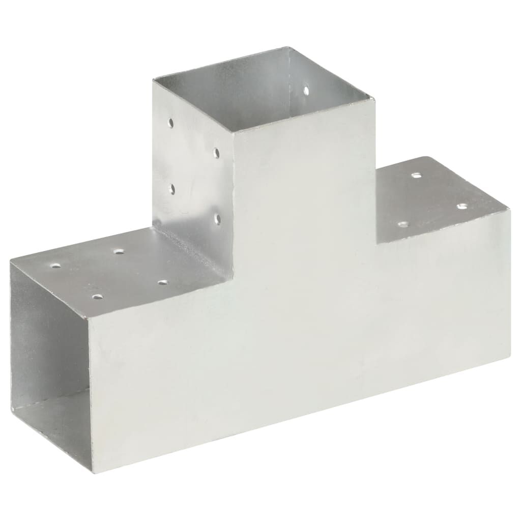 vidaXL Σύνδεσμος Στύλου Σχήματος T 101x101 χιλ. από Γαλβανισμ. Μέταλλο