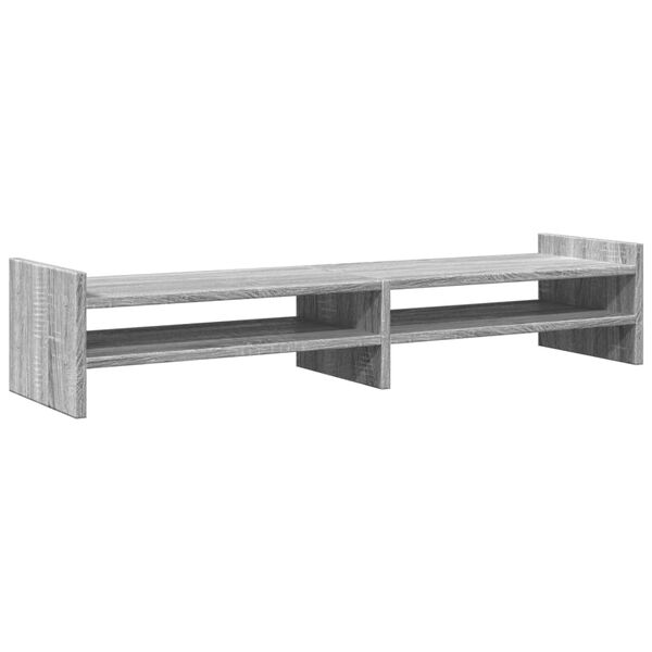 vidaXL Βάση Οθόνης Γκρι Sonoma 100x27x20 εκ. από Επεξεργασμένο Ξύλο