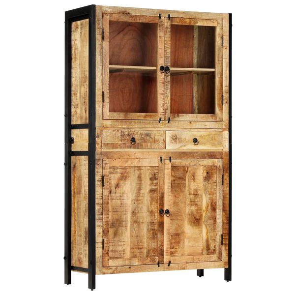 vidaXL Βιτρίνα 100 x 40 x 175 εκ. από Μασίφ Ξύλο Μάνγκο