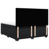 vidaXL Κρεβάτι Boxspring με Στρώμα Μαύρο 200x200 εκ. Βελούδινο