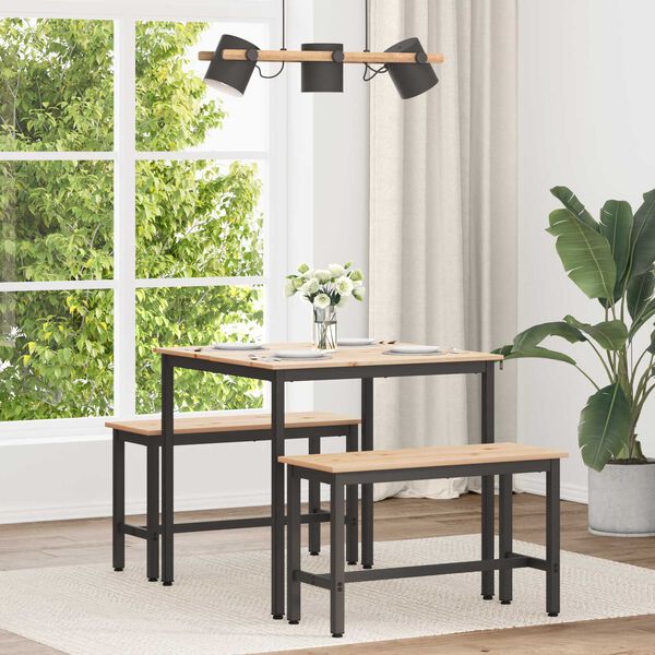 vidaXL &Tau;&rho;&alpha;&pi;&epsilon;&zeta;&alpha;&rho;ί&alpha; &Phi;&upsilon;&sigma;&iota;&kappa;ό 80 x 80 x 75 cm &Sigma;&tau;&epsilon;&rho;&epsilon;ά &xi;&upsilon;&lambda;&epsilon;ί&alpha; &pi;&epsilon;ύ&kappa;&omicron;&upsilon;