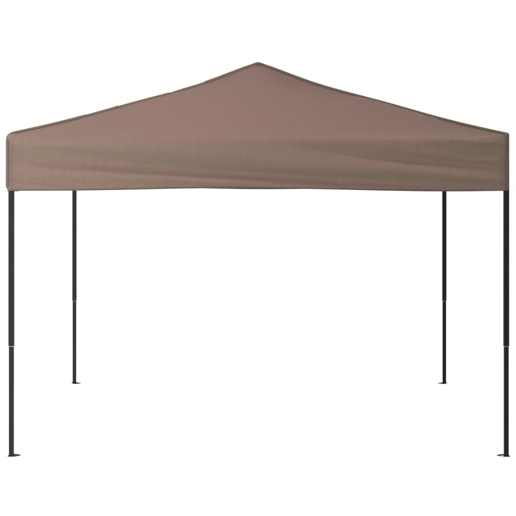 vidaXL Τέντα Εκδηλώσεων Πτυσσόμενη Taupe 3 x 3 μ.