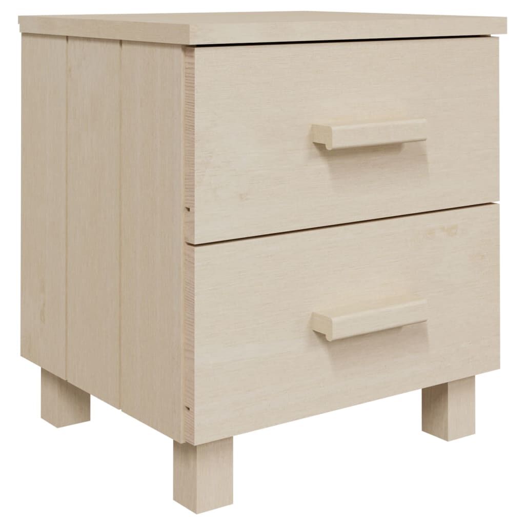 vidaXL Κομοδίνο HAMAR Καφέ Μελί 40 x 35 x 44,5 εκ. Μασίφ Ξύλο Πεύκου