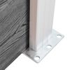 vidaXL Πάνελ Περίφραξης Γκρι 526 x 186 εκ. από WPC