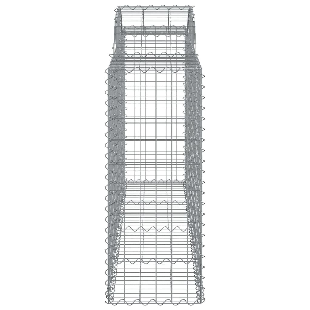 vidaXL Συρματοκιβώτια Τοξωτά 14 τεμ. 200x50x100/120 εκ. Γαλβαν. Ατσάλι