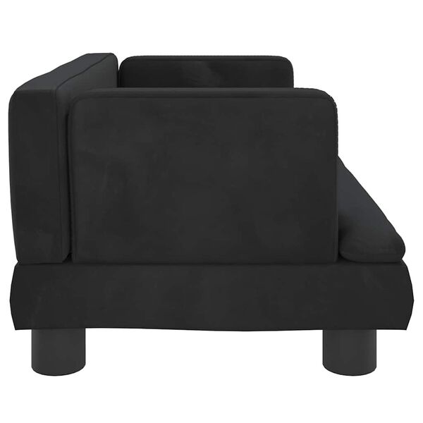vidaXL Κρεβάτι Σκύλου Μαύρο 60 x 40 x 30 εκ. Βελούδινο