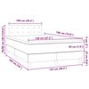 vidaXL &Kappa;&rho;&epsilon;&beta;ά&tau;&iota; Boxspring &Sigma;&tau;&rho;ώ&mu;&alpha;&LED &Kappa;&alpha;&pi;&omicron;&upsilon;&tau;&sigma;ί&nu;&omicron; 120x190 &epsilon;&kappa;. &Sigma;&upsilon;&nu;&theta;. &Delta;έ&rho;&mu;&alpha;