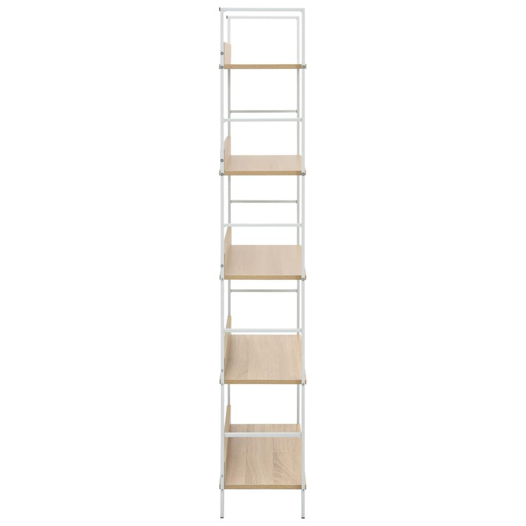 vidaXL Ραφιέρα 5 Επιπέδων Δρυς 60x27,6x158,5 εκ. Επεξεργασμένο Ξύλο