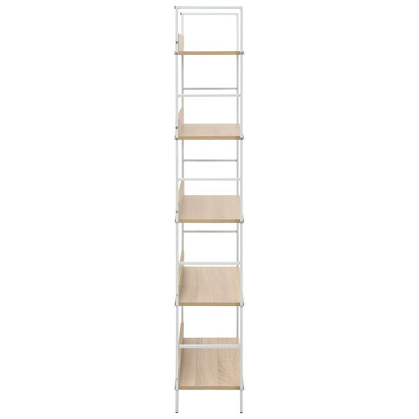 vidaXL Ραφιέρα 5 Επιπέδων Δρυς 60x27,6x158,5 εκ. Επεξεργασμένο Ξύλο