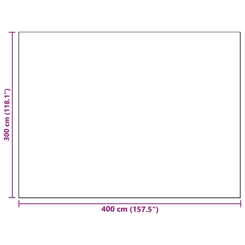 vidaXL Εξωτερικό Χαλί 'ARAKIL' Γκρίζο 300x400 cm PP