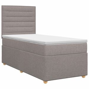 vidaXL &Kappa;&rho;&epsilon;&beta;ά&tau;&iota; box spring &mu;&epsilon; &sigma;&tau;&rho;ώ&mu;&alpha; Taupe 80 x 200 cm Ύ&phi;&alpha;&sigma;&mu;&alpha;