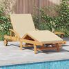 vidaXL Ξαπλώστρα 2 pcs Μπεζ 40 x 40 x 40εκ Μασίφ ξύλο ακακίας
