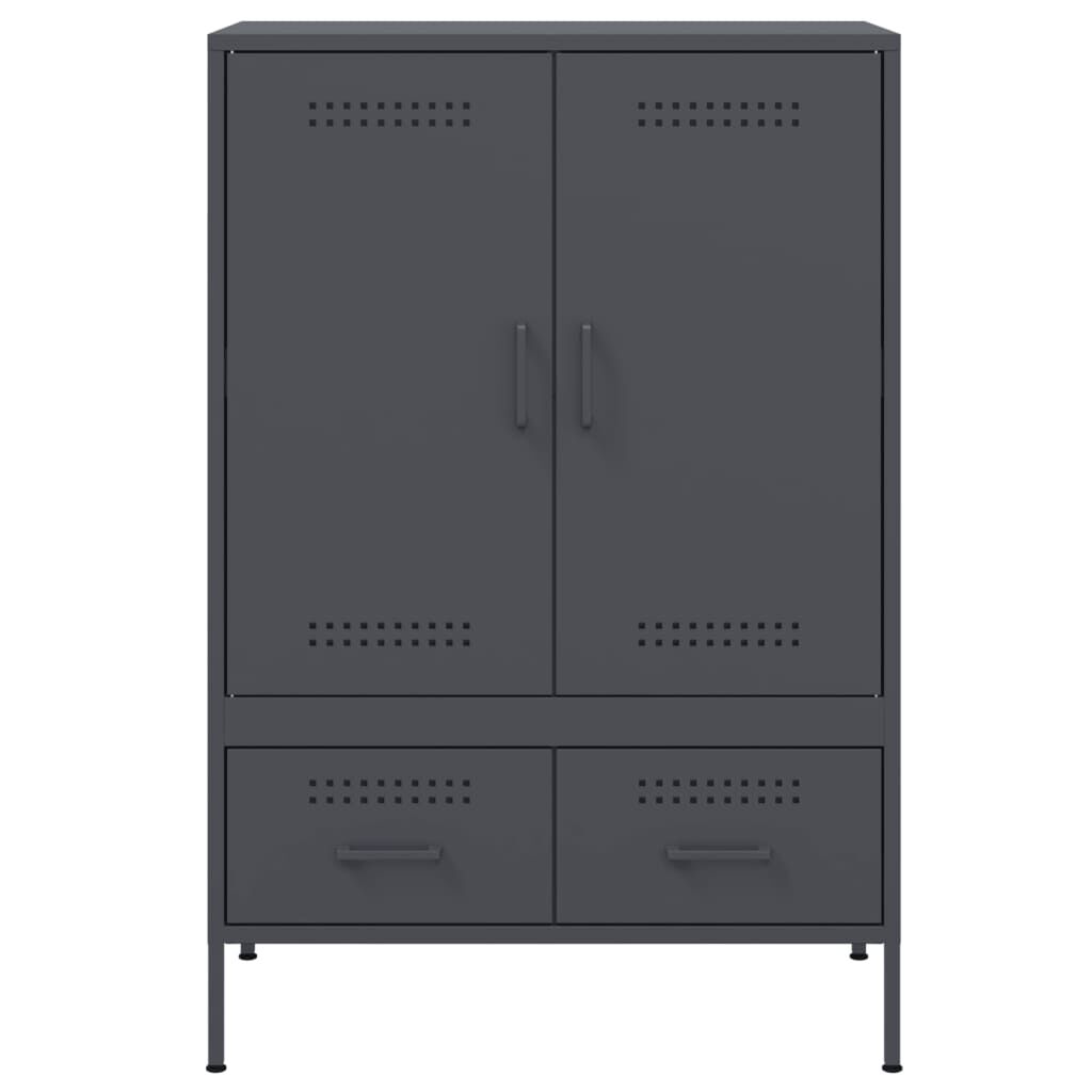 vidaXL Ντουλάπι Ανθρακί 68x39x101,5 εκ. από Χάλυβα
