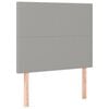 vidaXL Κρεβάτι Boxspring με Στρώμα Ανοιχτό Γκρι 80x200 εκ. Υφασμάτινο