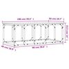 vidaXL Τραπεζάκι Σαλονιού Καφέ Δρυς 100x50x35,5 εκ. Επεξεργασμένο Ξύλο