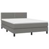 vidaXL &Kappa;&rho;&epsilon;&beta;ά&tau;&iota; Boxspring &mu;&epsilon; &Sigma;&tau;&rho;ώ&mu;&alpha; &Sigma;&kappa;&omicron;ύ&rho;&omicron; &Gamma;&kappa;&rho;&iota; 140x190 &epsilon;&kappa;. &Upsilon;&phi;&alpha;&sigma;&mu;ά&tau;&iota;&nu;&omicron;