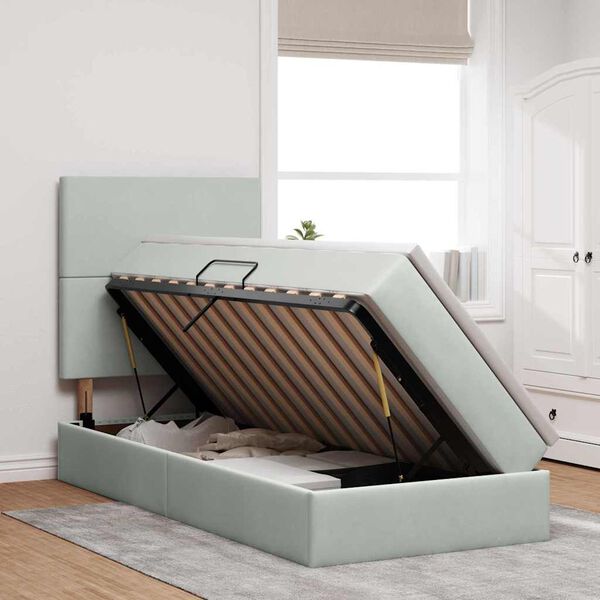 vidaXL &Kappa;&rho;&epsilon;&beta;ά&tau;&iota; &mu;&epsilon; &alpha;&pi;&omicron;&theta;&eta;&kappa;&epsilon;&upsilon;&tau;&iota;&kappa;ό &chi;ώ&rho;&omicron; &kappa;&alpha;&iota; LED &Alpha;&nu;&omicron;&iota;&chi;&tau;ό &gamma;&kappa;&rho;&iota; 100 x 200 cm