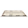 vidaXL Βάση κρεβατιού με λάμες Καφέ 100 x 190 cm Στερεό Ξύλο Μηλιάς