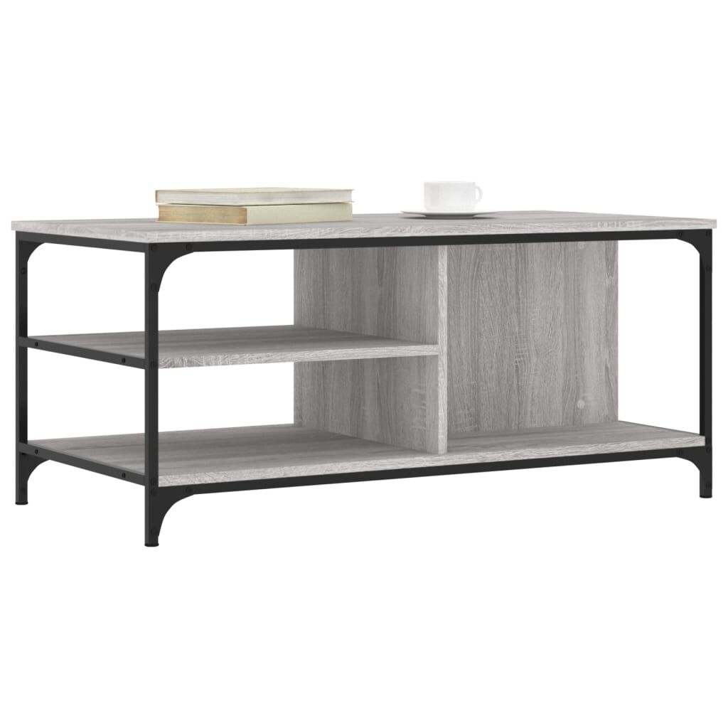 vidaXL Τραπεζάκι Σαλονιού Γκρι Sonoma 100x50x45 εκ. Επεξεργασμένο Ξύλο