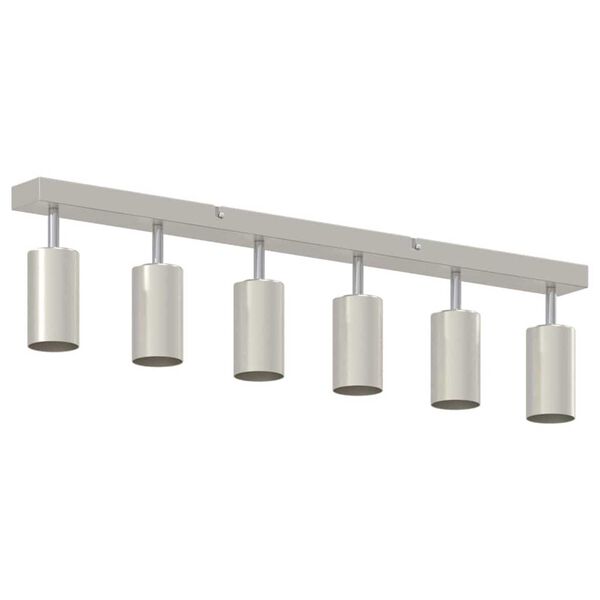 vidaXL Σποτ οροφής Βουρτσισμένο νικέλιο 73 x 5.5 x 16.5 εκ Ατσάλι