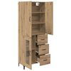vidaXL Highboard Artisan Oak 69,5 x 34 x 180 &epsilon;&kappa;. &Epsilon;&pi;&epsilon;&xi;&epsilon;&rho;&gamma;&alpha;&sigma;&mu;έ&nu;&omicron; &xi;ύ&lambda;&omicron;