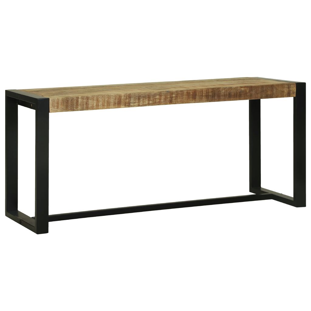 vidaXL Πάγκος Καφέ Μασίφ ξύλο μάνγκο 100 x 35 x 45 εκ. Ανθεκτικός