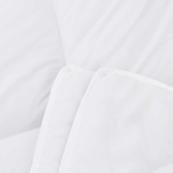 vidaXL Διπλό με Μαξιλάρι 2 pcs Λευκό 135 x 200 cm Μικροΐνες