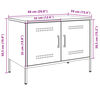 vidaXL Έπιπλα Τηλεόρασης 2 τεμ. Πράσινο Λαδί 68x39x50,5 εκ. από Χάλυβα