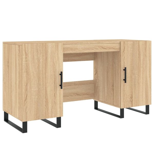 vidaXL Γραφείο Sonoma Δρυς 140 x 50 x 75 εκ. από Επεξεργασμένο Ξύλο